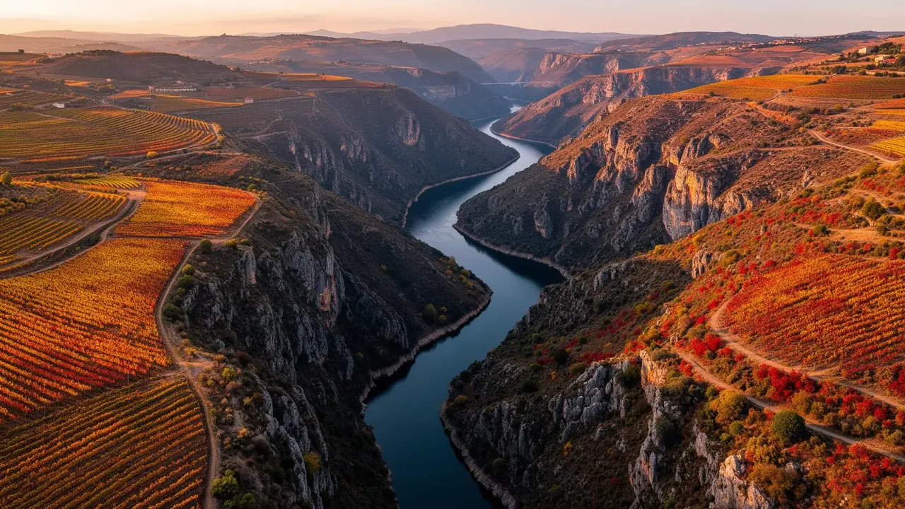 Douro cliffs seen from the trail