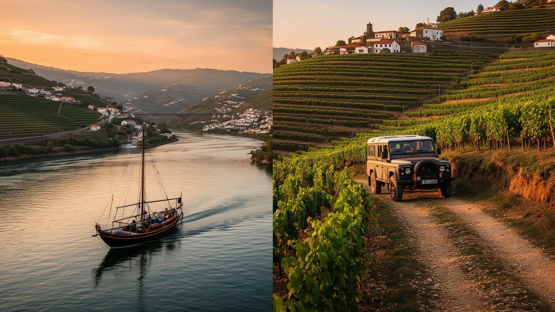 Combinado barco e 4x4 no Douro com almoço regional