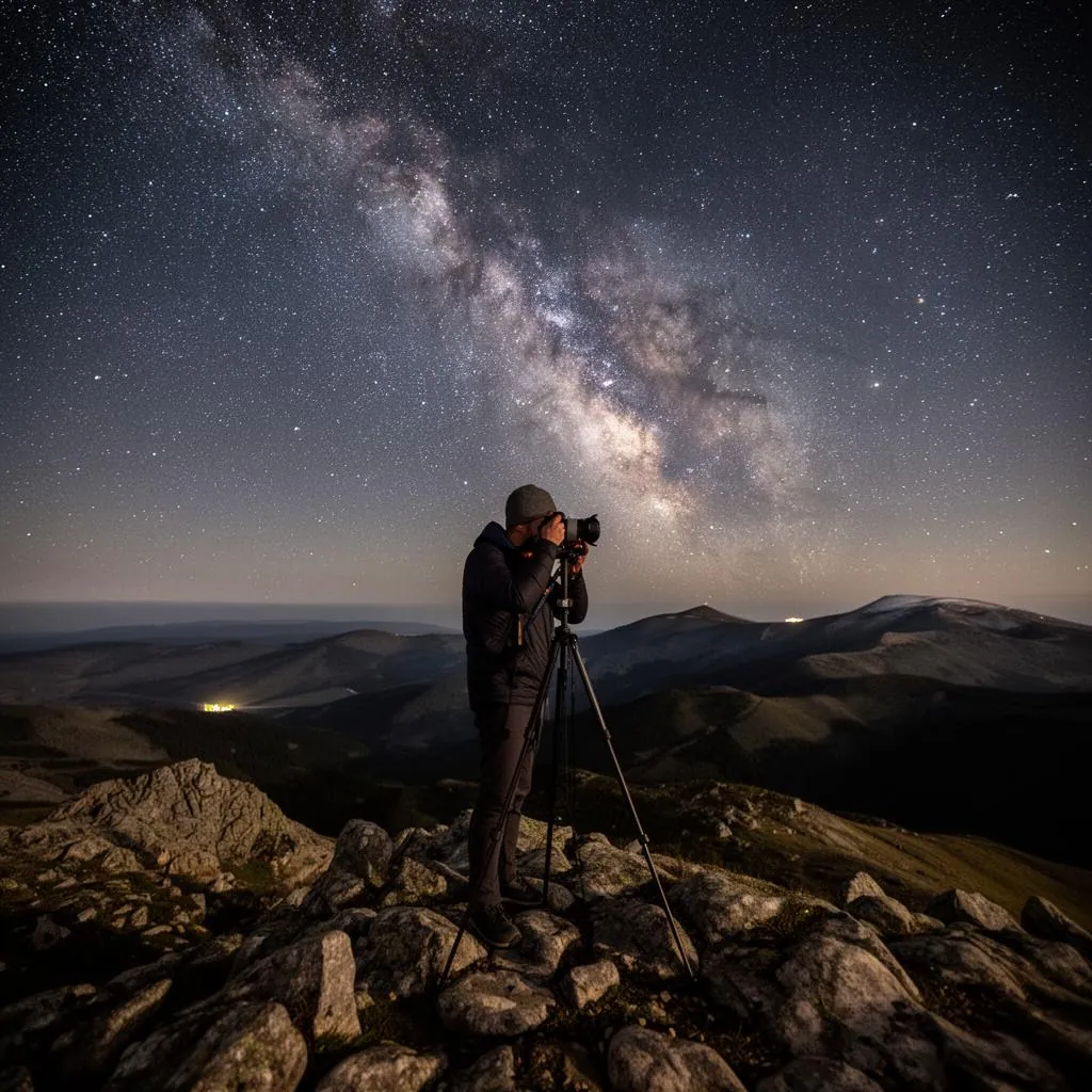 Workshop de fotografia noturna na Serra da Estrela
